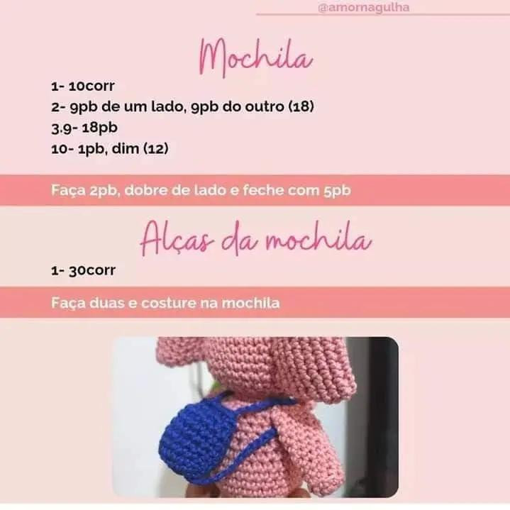 Tutorial Amigurumi Elefante Rosa Elly - Receita Grátis