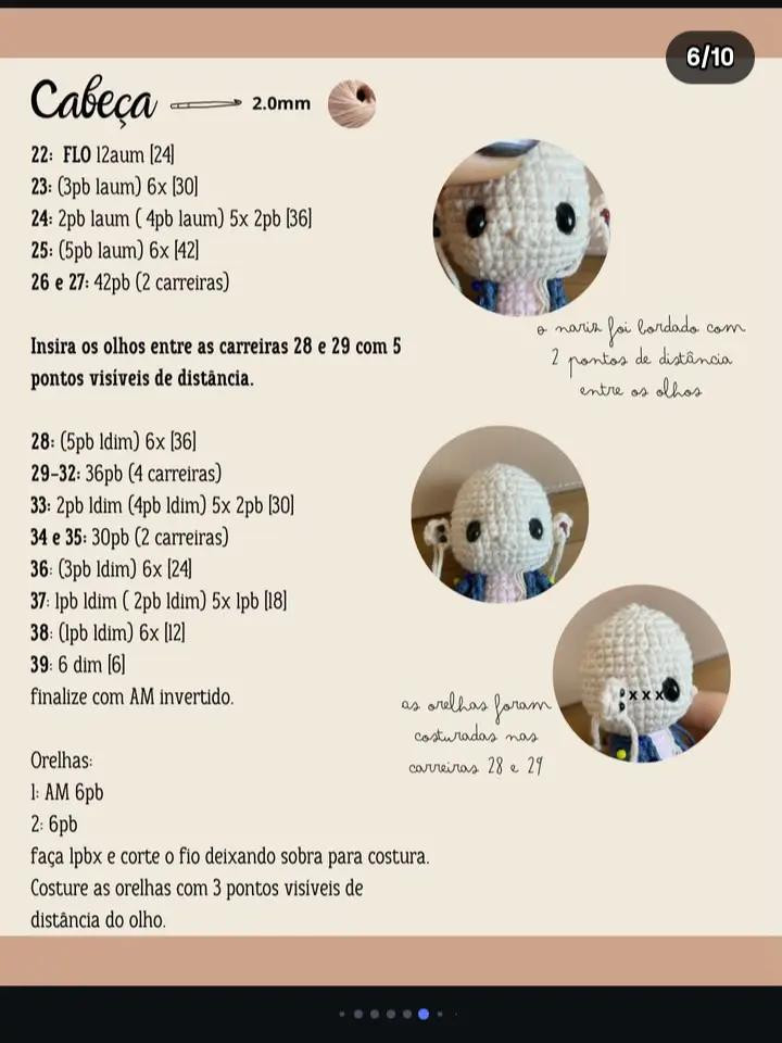 Tutorial Amigurumi Eleven - Guia Passo a Passo em Português
