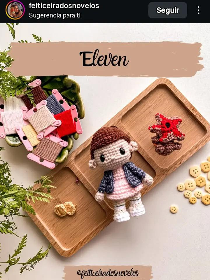 Tutorial Amigurumi Eleven - Guia Passo a Passo em Português