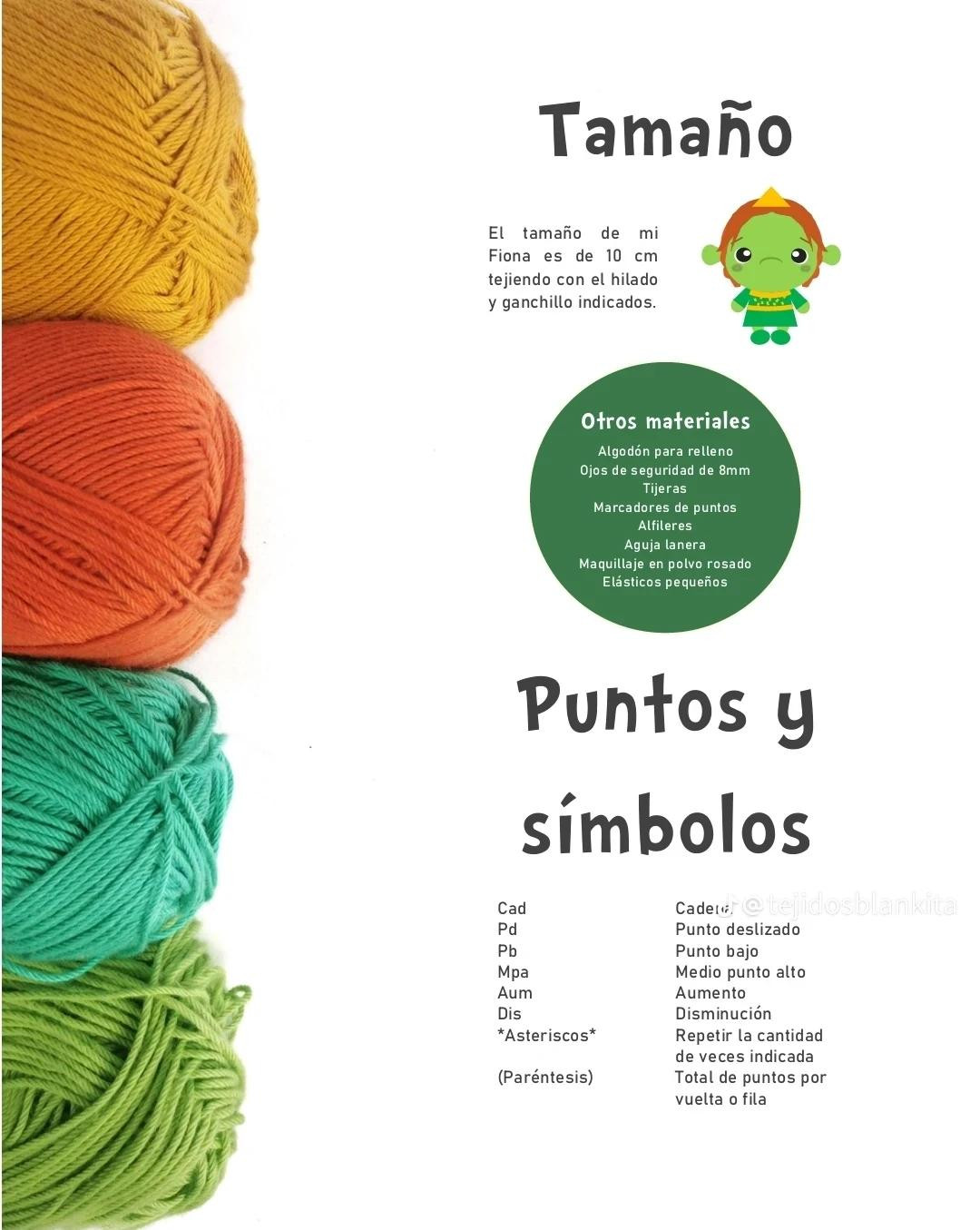 Tutorial Amigurumi Fiona: Guía de materiales, colores y patrones paso a paso