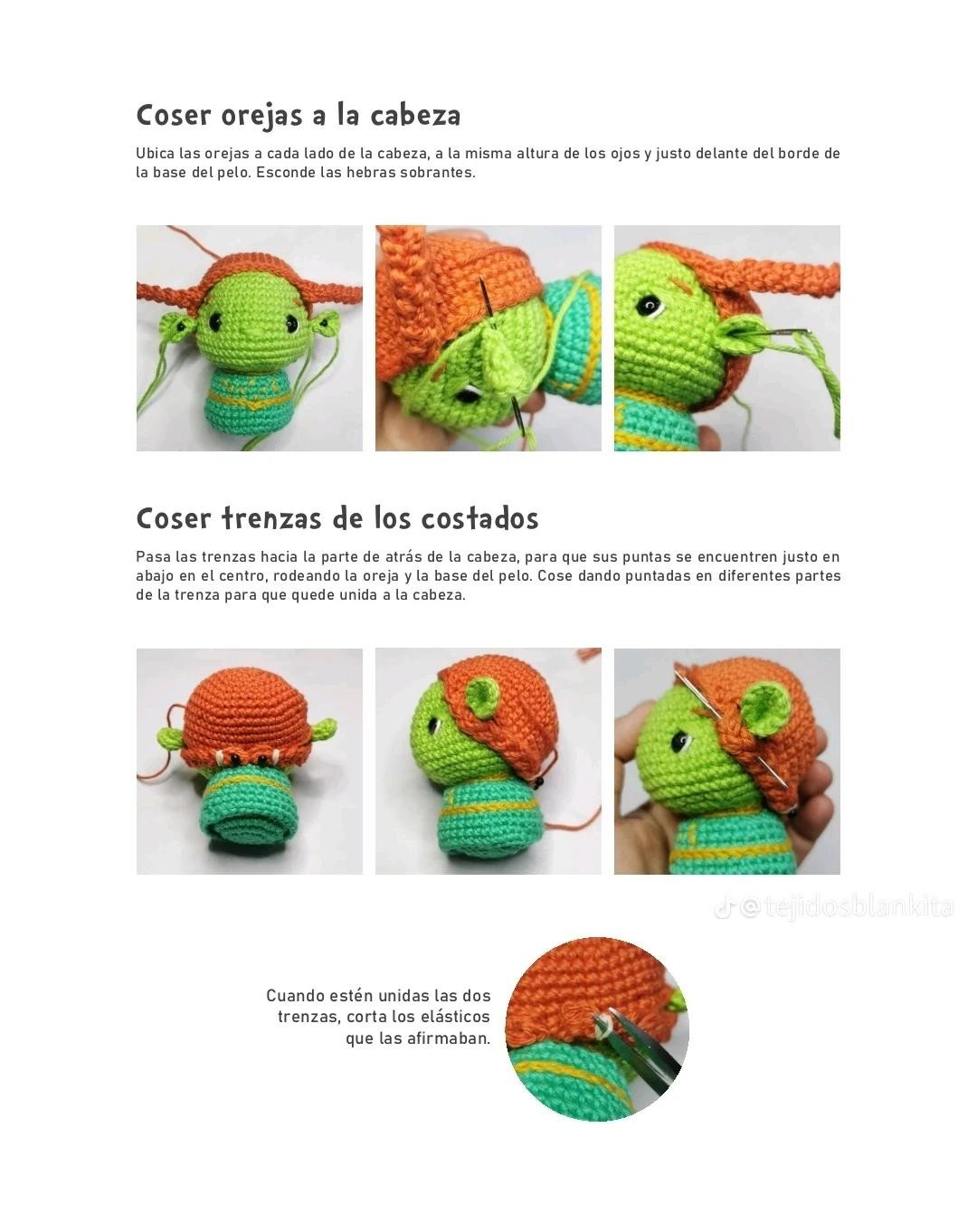 Tutorial Amigurumi Fiona: Guía de materiales, colores y patrones paso a paso