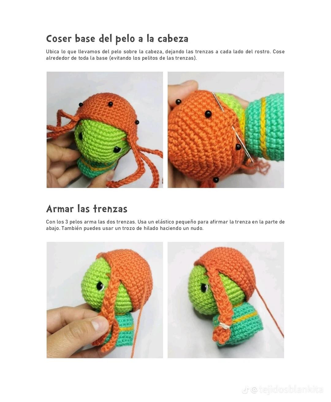 Tutorial Amigurumi Fiona: Guía de materiales, colores y patrones paso a paso