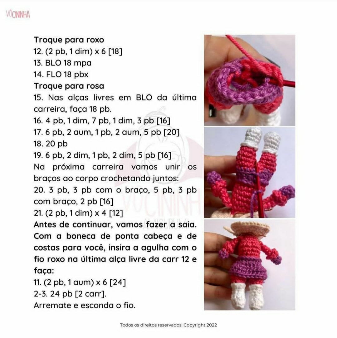 Tutorial Amigurumi Grátis: Penélope Charmosa - Guia Completo de Crochê