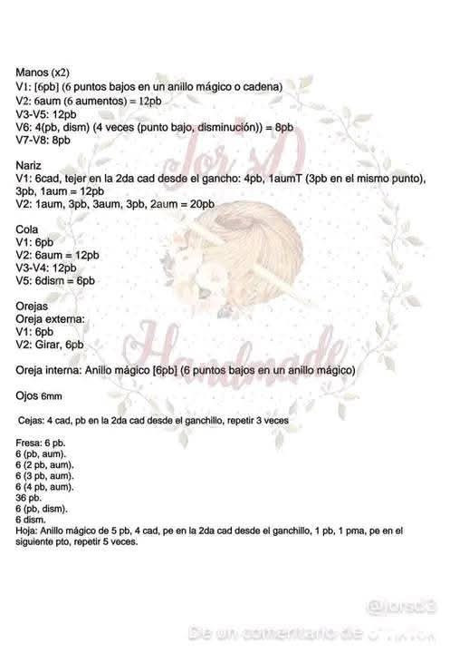 Tutorial Amigurumi Gummy Bear Rosa Fresa - Patrón Gratis