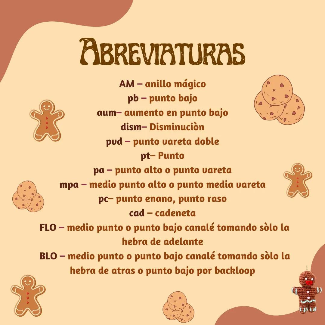 Tutorial Amigurumi Hombre de Jengibre Llavero