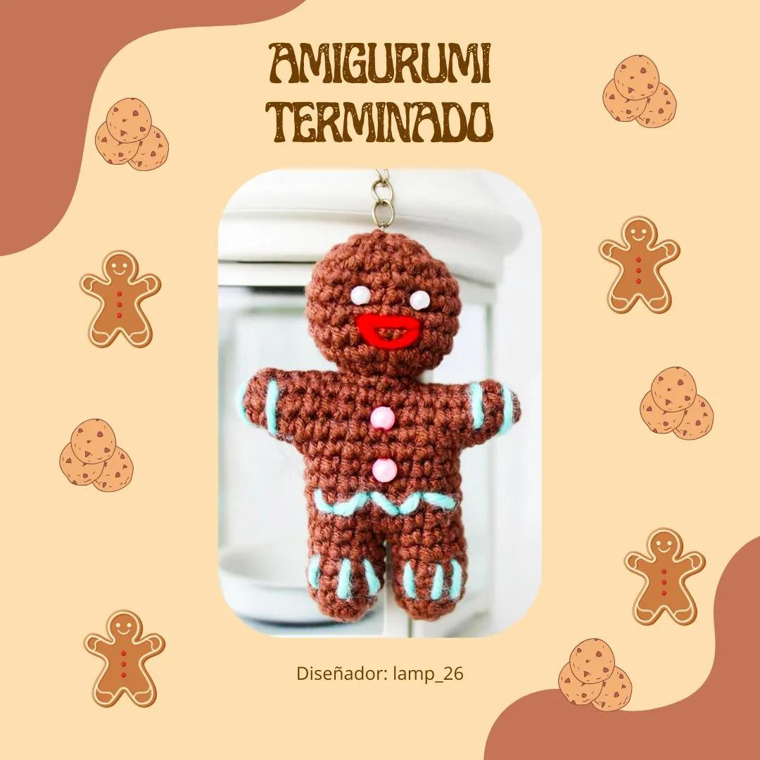Tutorial Amigurumi Hombre de Jengibre Llavero