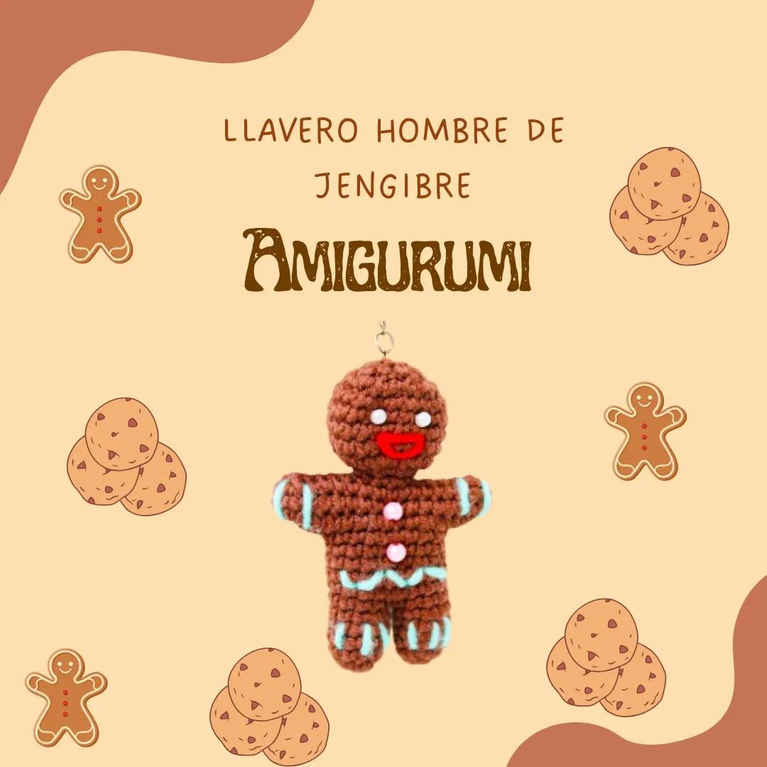 Tutorial Amigurumi Hombre de Jengibre Llavero