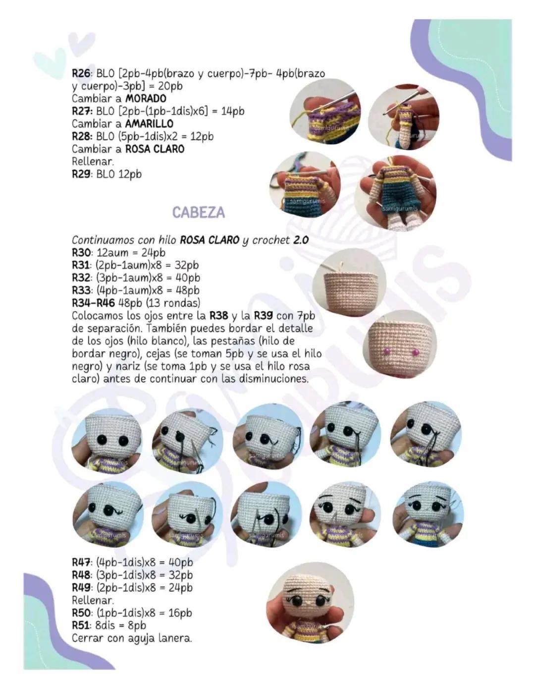 Tutorial Amigurumi: Muñeca con Unicornio