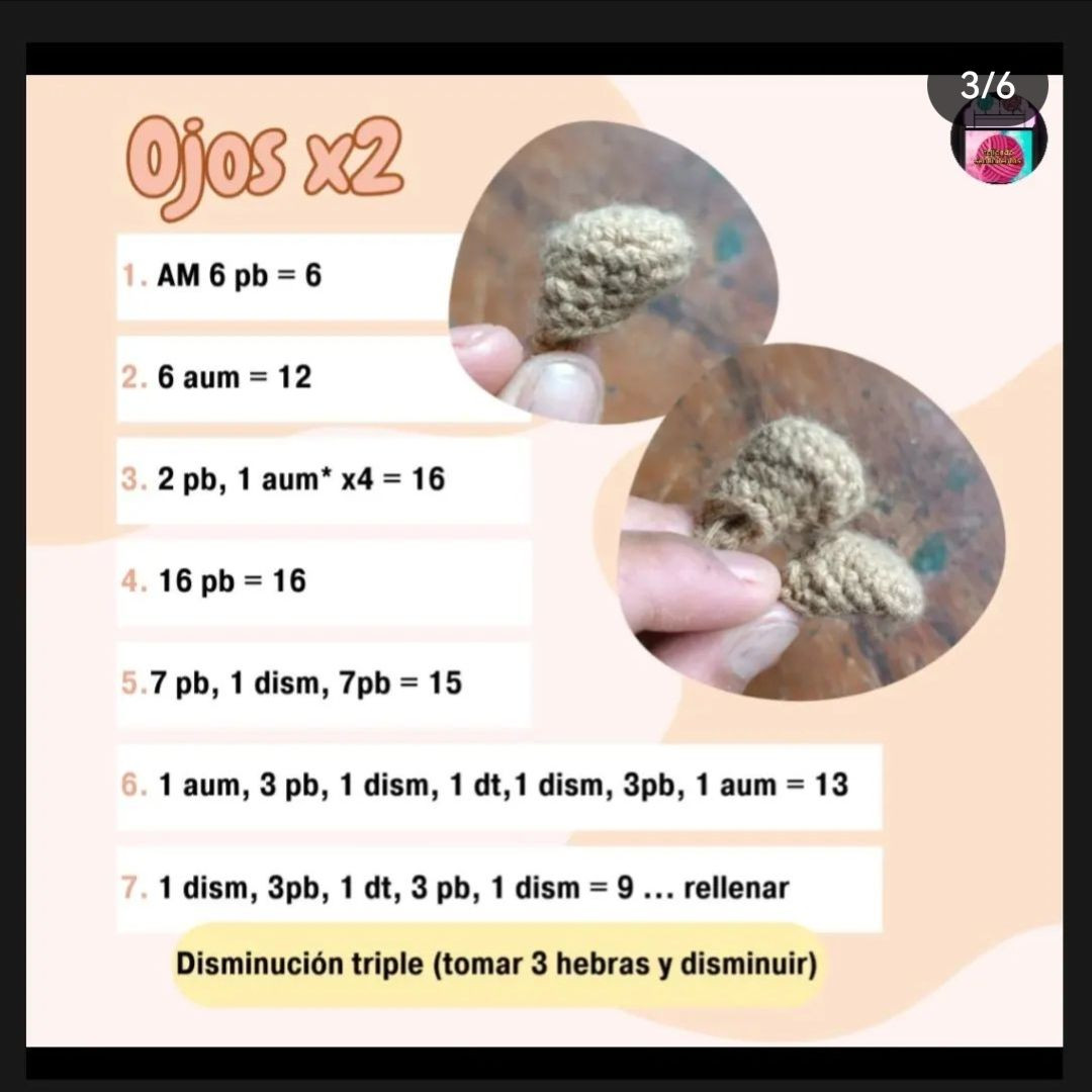 Tutorial Amigurumi Pou Triste - Crochet Pattern