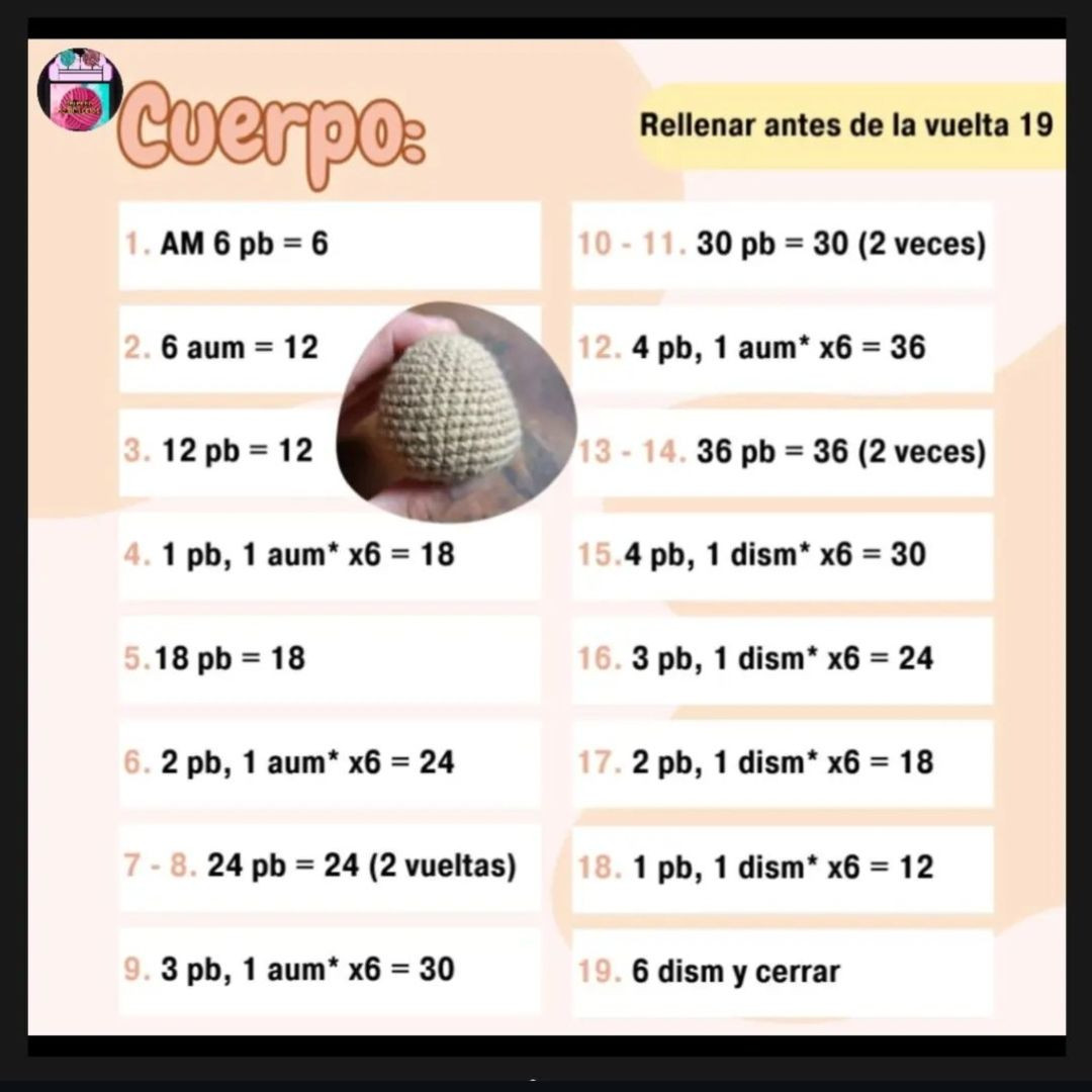 Tutorial Amigurumi Pou Triste - Crochet Pattern