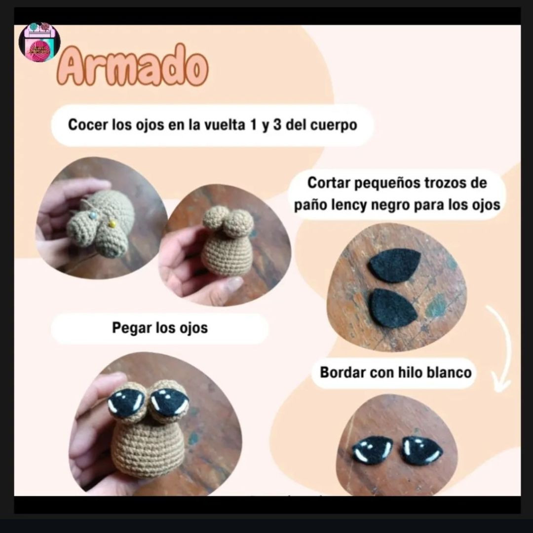 Tutorial Amigurumi Pou Triste - Crochet Pattern