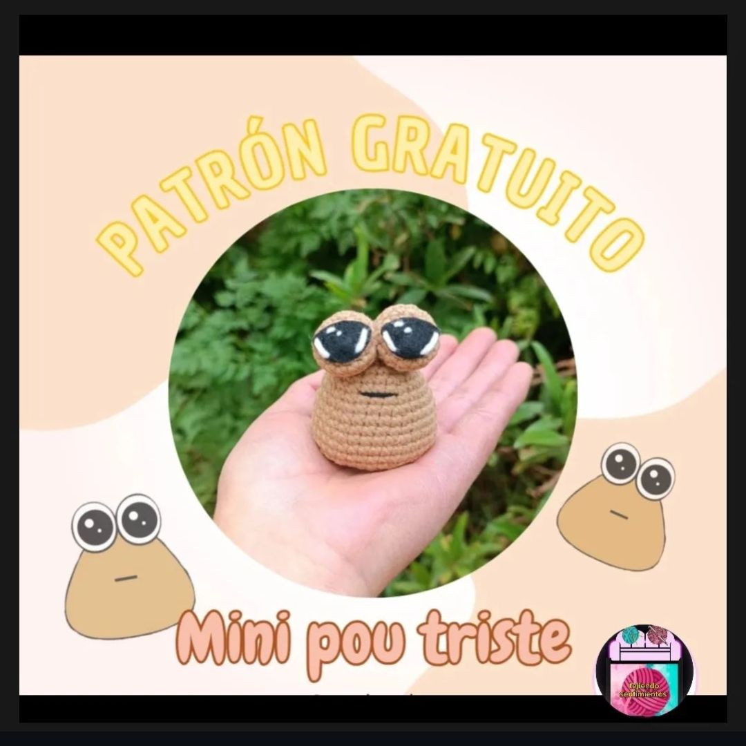 Tutorial Amigurumi Pou Triste - Crochet Pattern