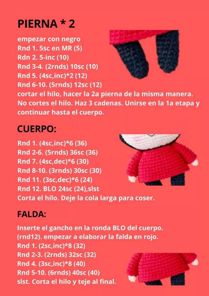 Tutorial Amigurumi Pucca Doll Pattern