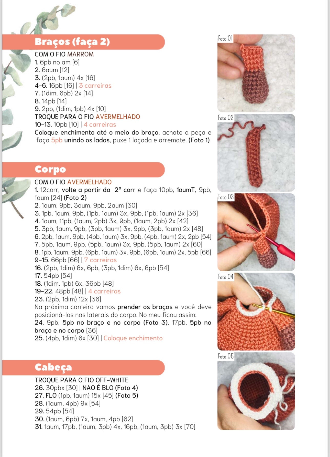 Tutorial Amigurumi Raposa Baby - Guia Completo