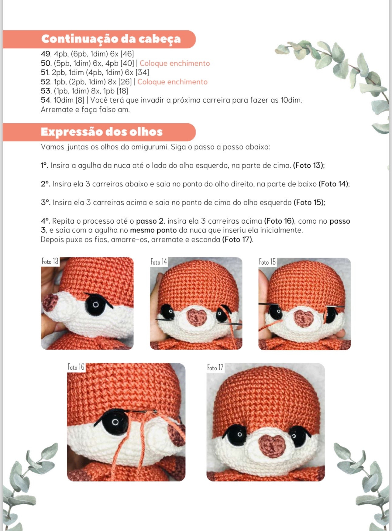 Tutorial Amigurumi Raposa Baby - Guia Completo