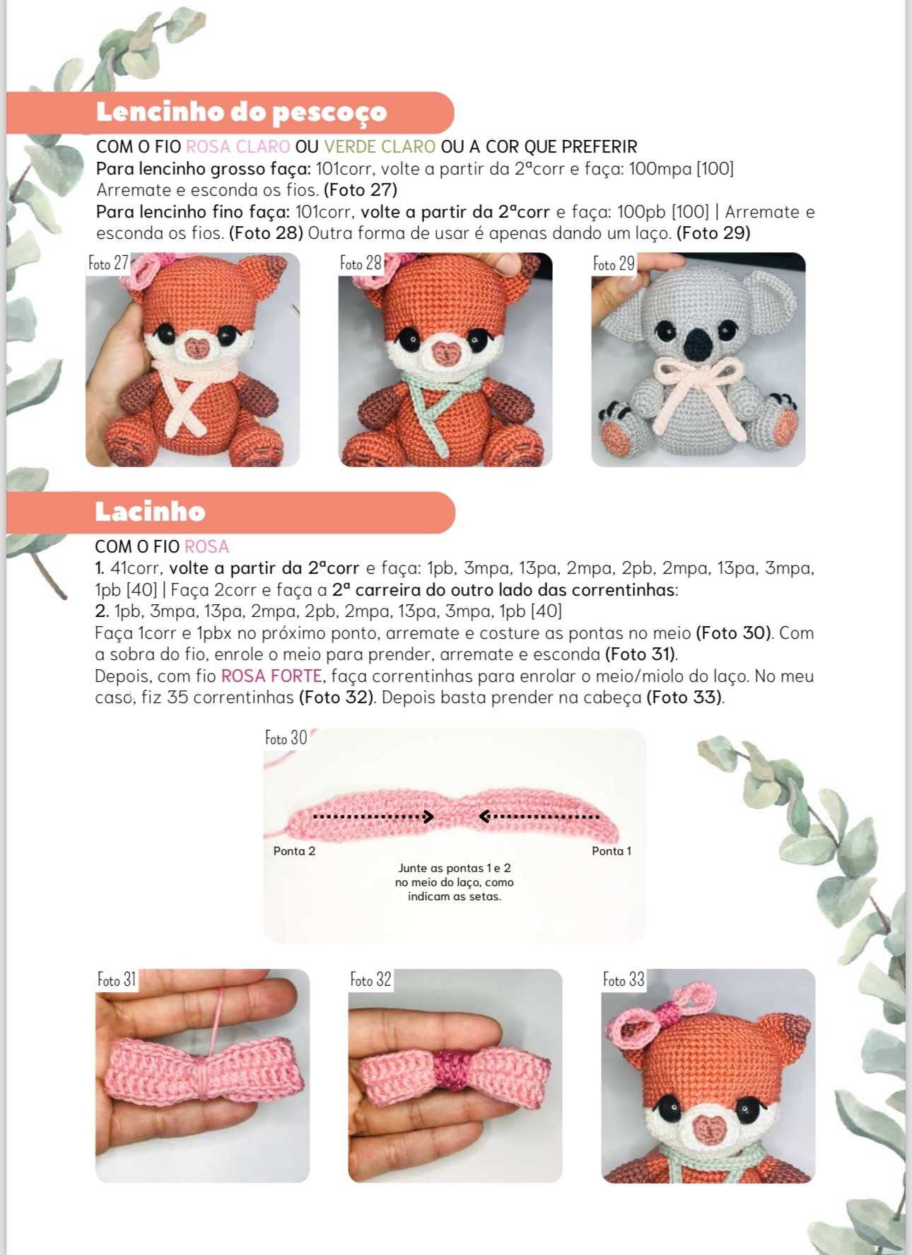 Tutorial Amigurumi Raposa Baby - Guia Completo