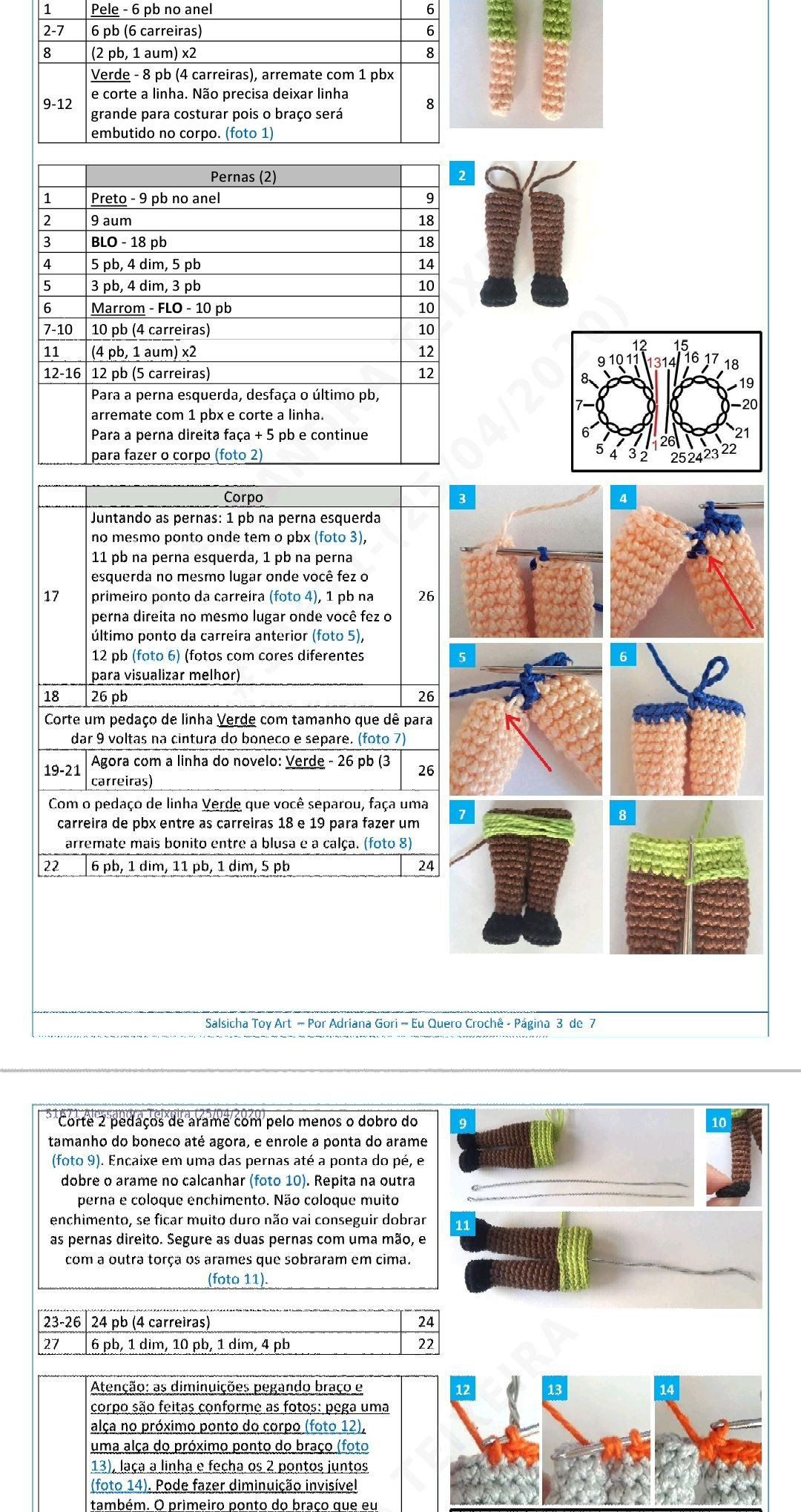 Tutorial Amigurumi Scooby-Doo Móc Len Chi Tiết