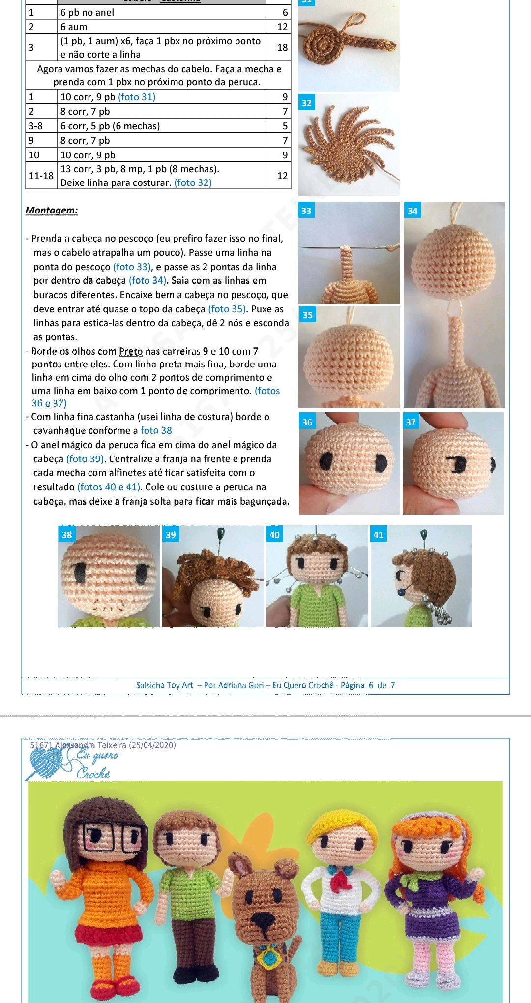 Tutorial Amigurumi Scooby-Doo Móc Len Chi Tiết