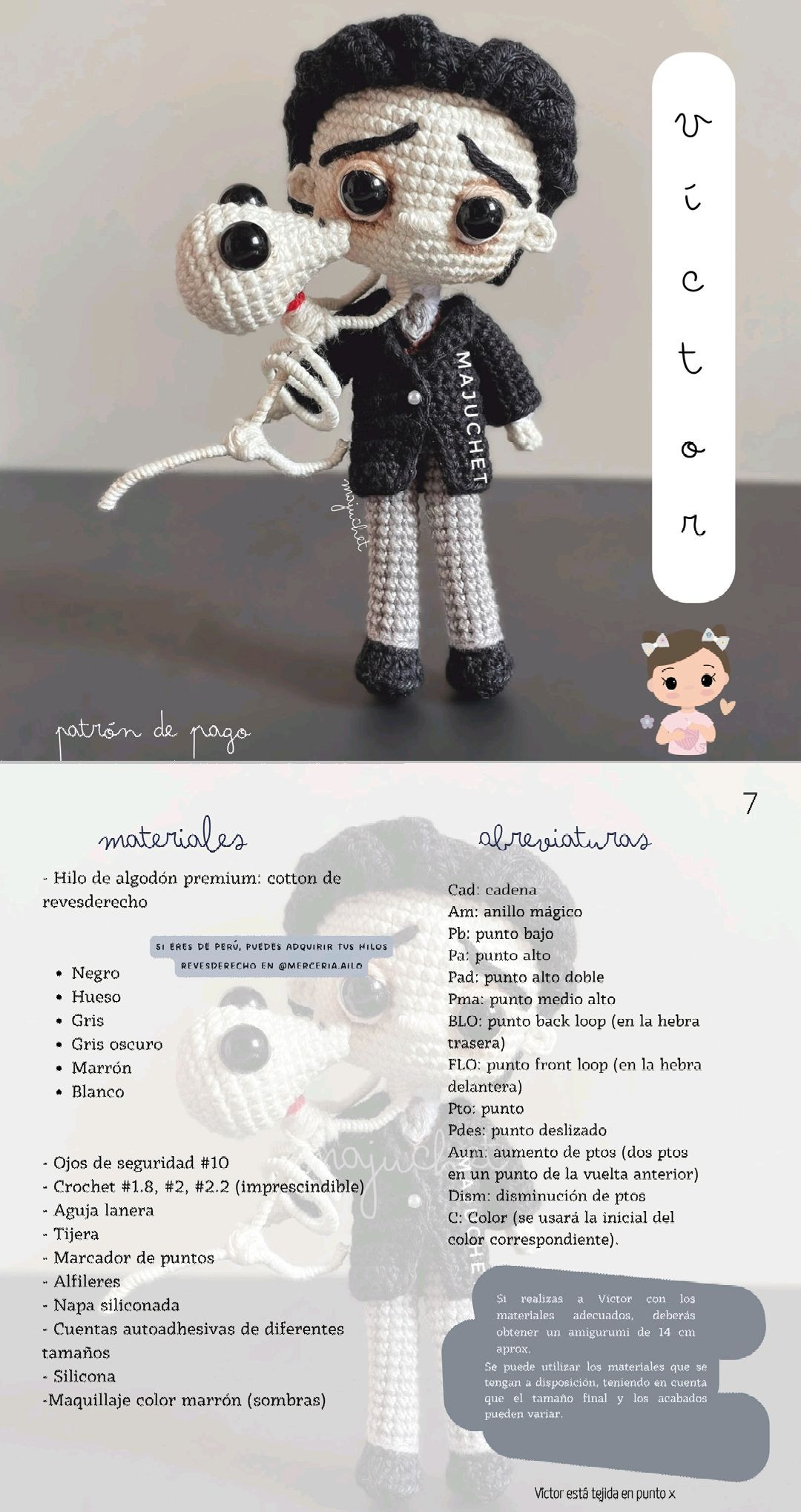Tutorial Amigurumi Victor El Cadáver de la Novia