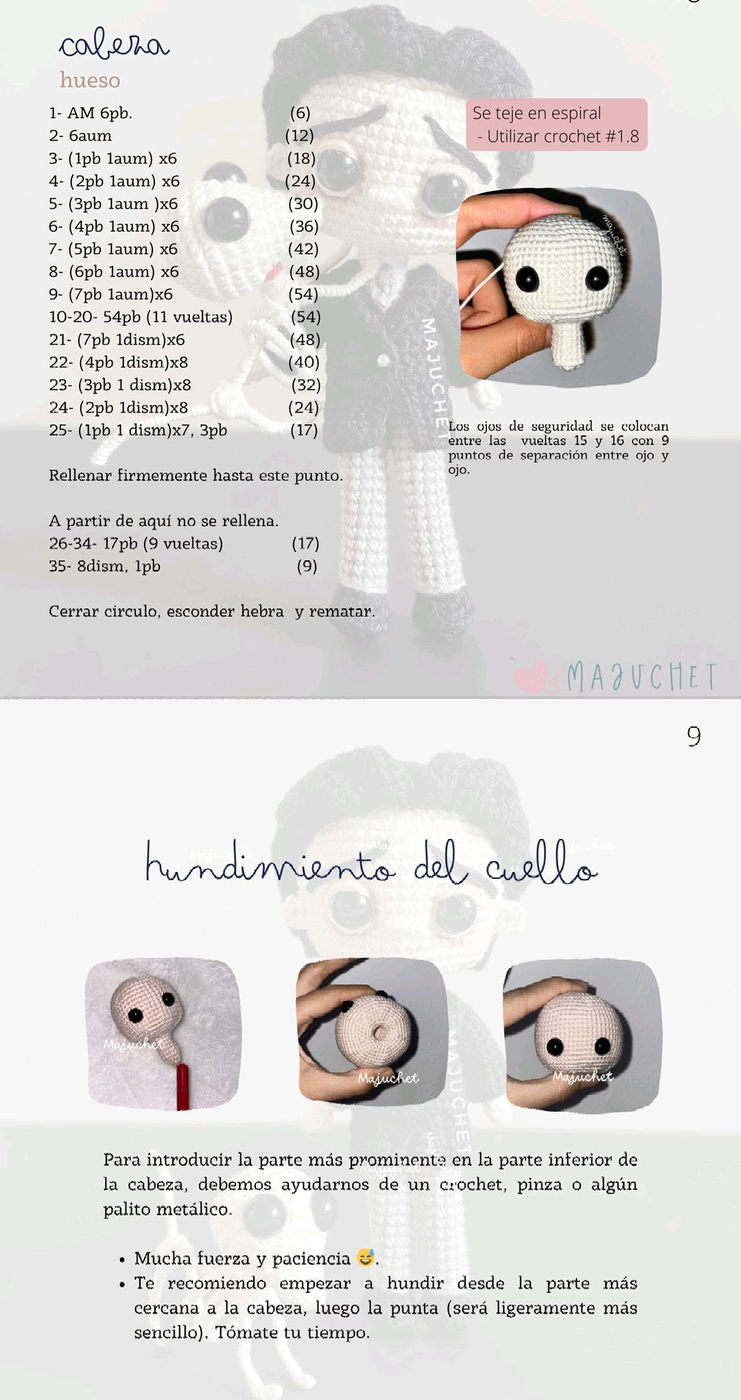 Tutorial Amigurumi Victor El Cadáver de la Novia