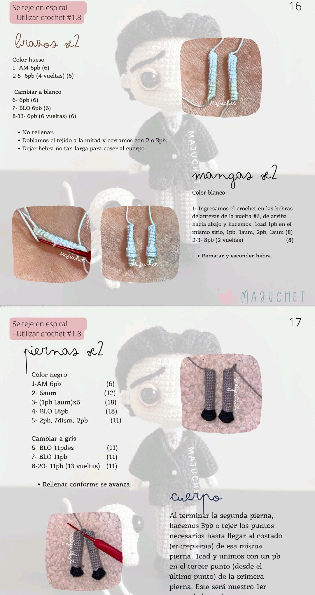 Tutorial Amigurumi Victor El Cadáver de la Novia