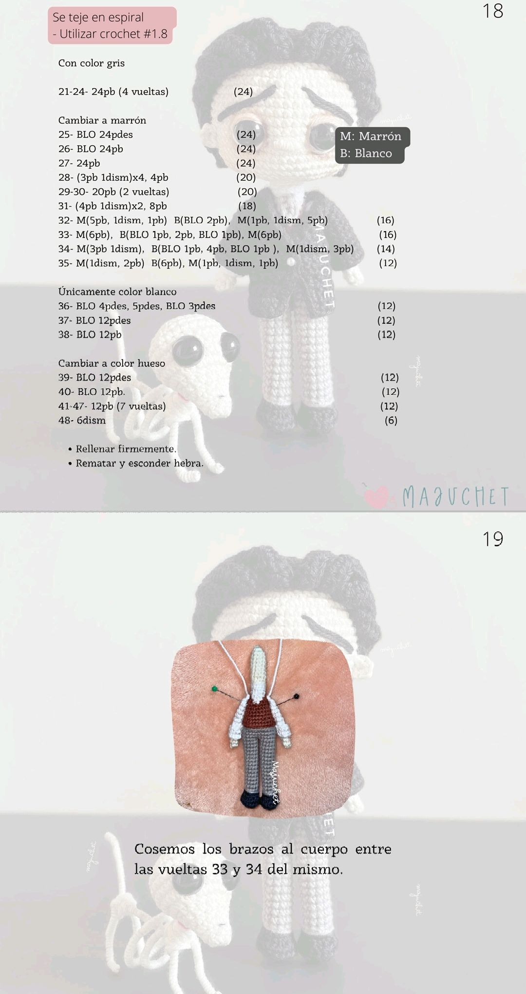 Tutorial Amigurumi Victor El Cadáver de la Novia