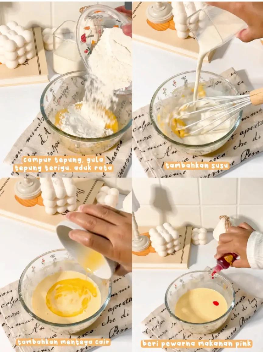 Tutorial Bánh Kếp Dâu (Strawberry Crepe Cake) Phong Cách Hàn Quốc