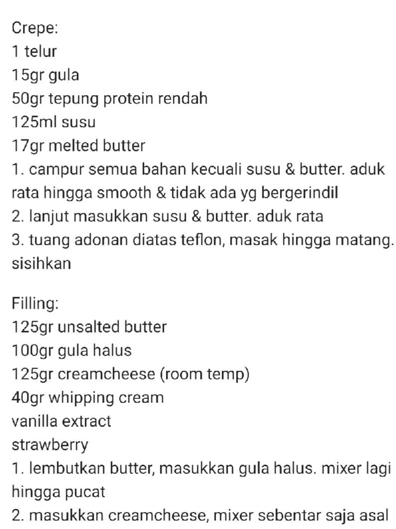 Tutorial Bánh Kếp Dâu (Strawberry Crepe Cake) Phong Cách Hàn Quốc