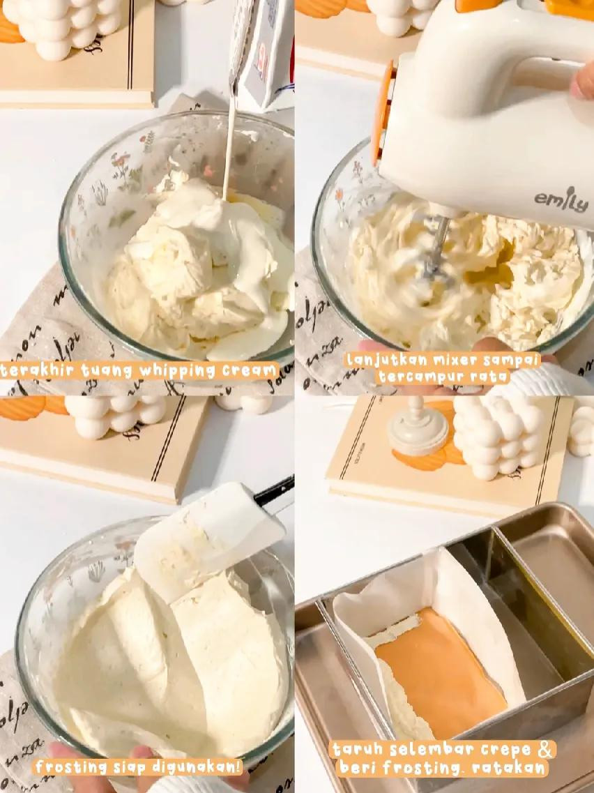 Tutorial Bánh Kếp Dâu (Strawberry Crepe Cake) Phong Cách Hàn Quốc