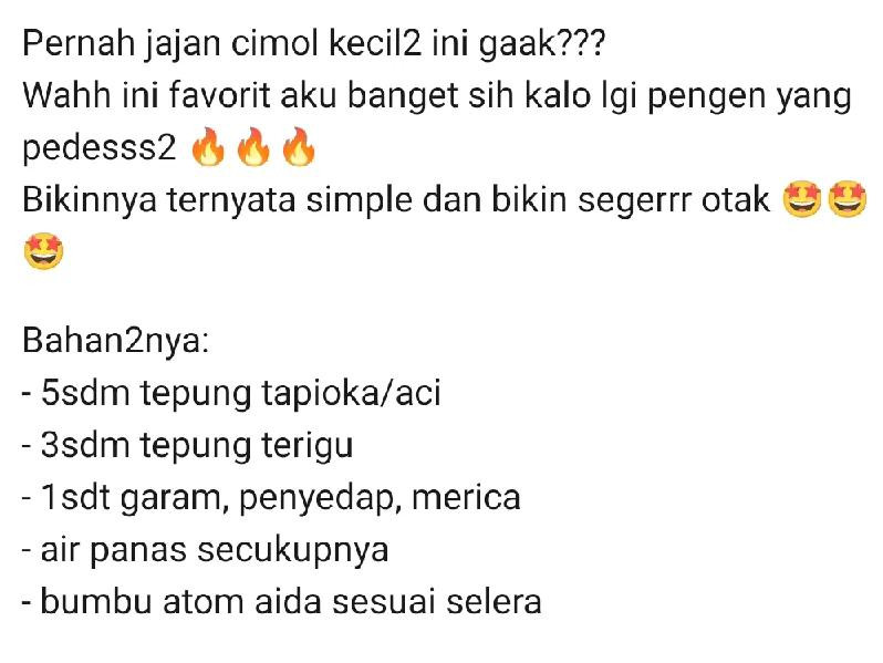 Tutorial Cách Làm Cimol Bojot Pedas: Món Snack Bỏng Giòn Từ Bột Tapioca