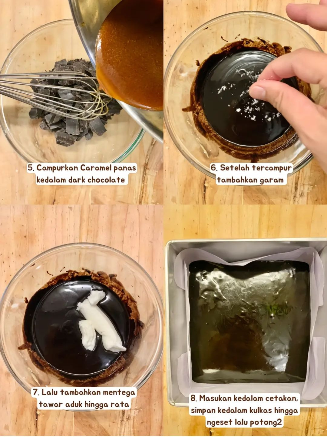 Tutorial Caramel Chocolate Garam Manis Lembut