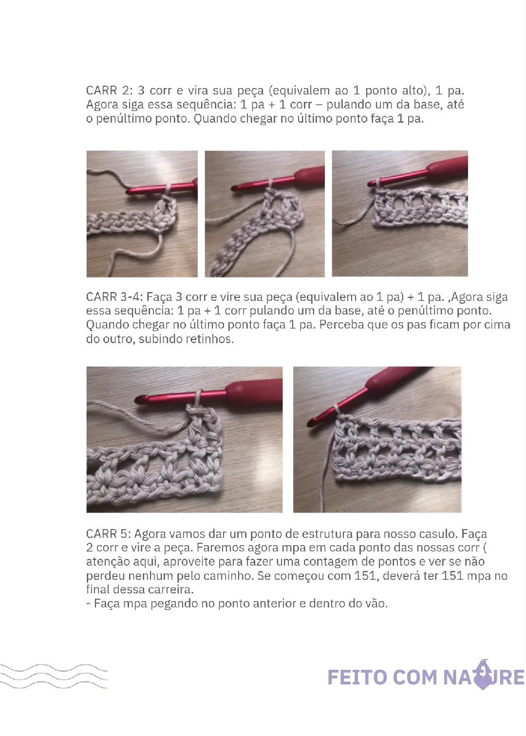 Tutorial: Casaco Casulo Nature - Móc áo khoác poncho màu be từ sợi cotton