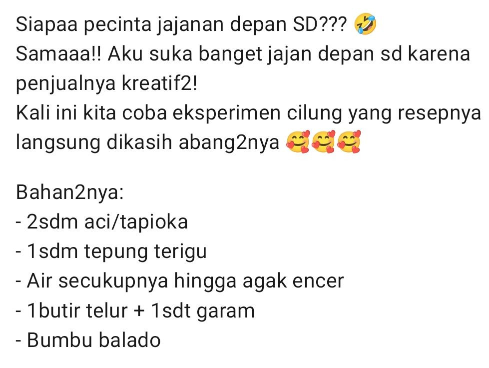 Tutorial Cilung Bumbu Balado - Jajanan SD