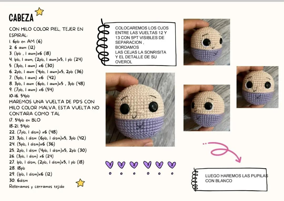 Tutorial Crochet Amigurumi Baby Doll with Crown and Wings