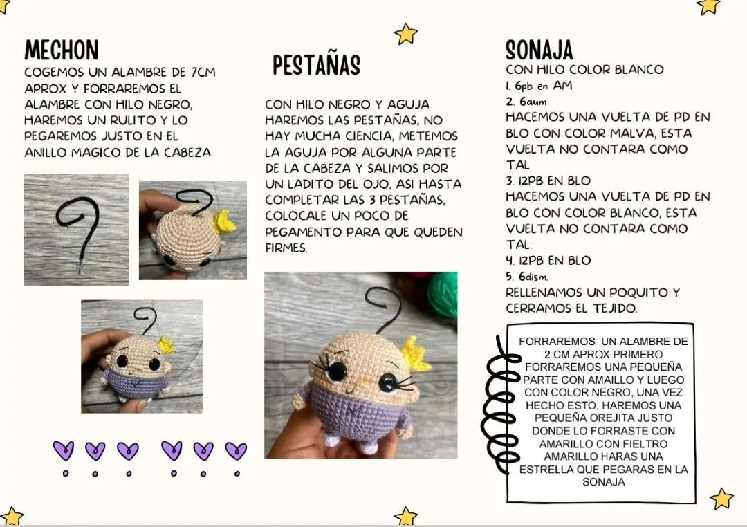 Tutorial Crochet Amigurumi Baby Doll with Crown and Wings