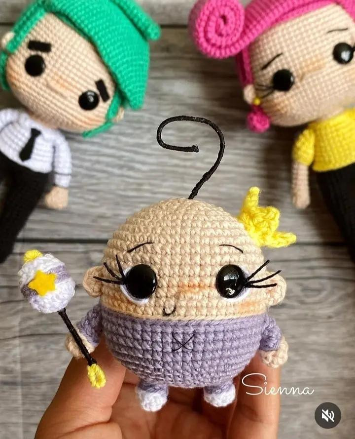 Tutorial Crochet Amigurumi Baby Doll with Crown and Wings