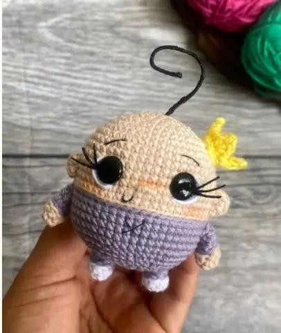 Tutorial Crochet Amigurumi Baby Doll with Crown and Wings