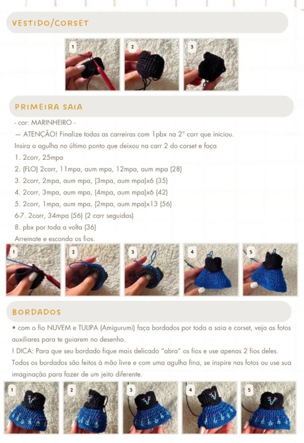 Tutorial Crochet Amigurumi Búp bê Anna Frozen