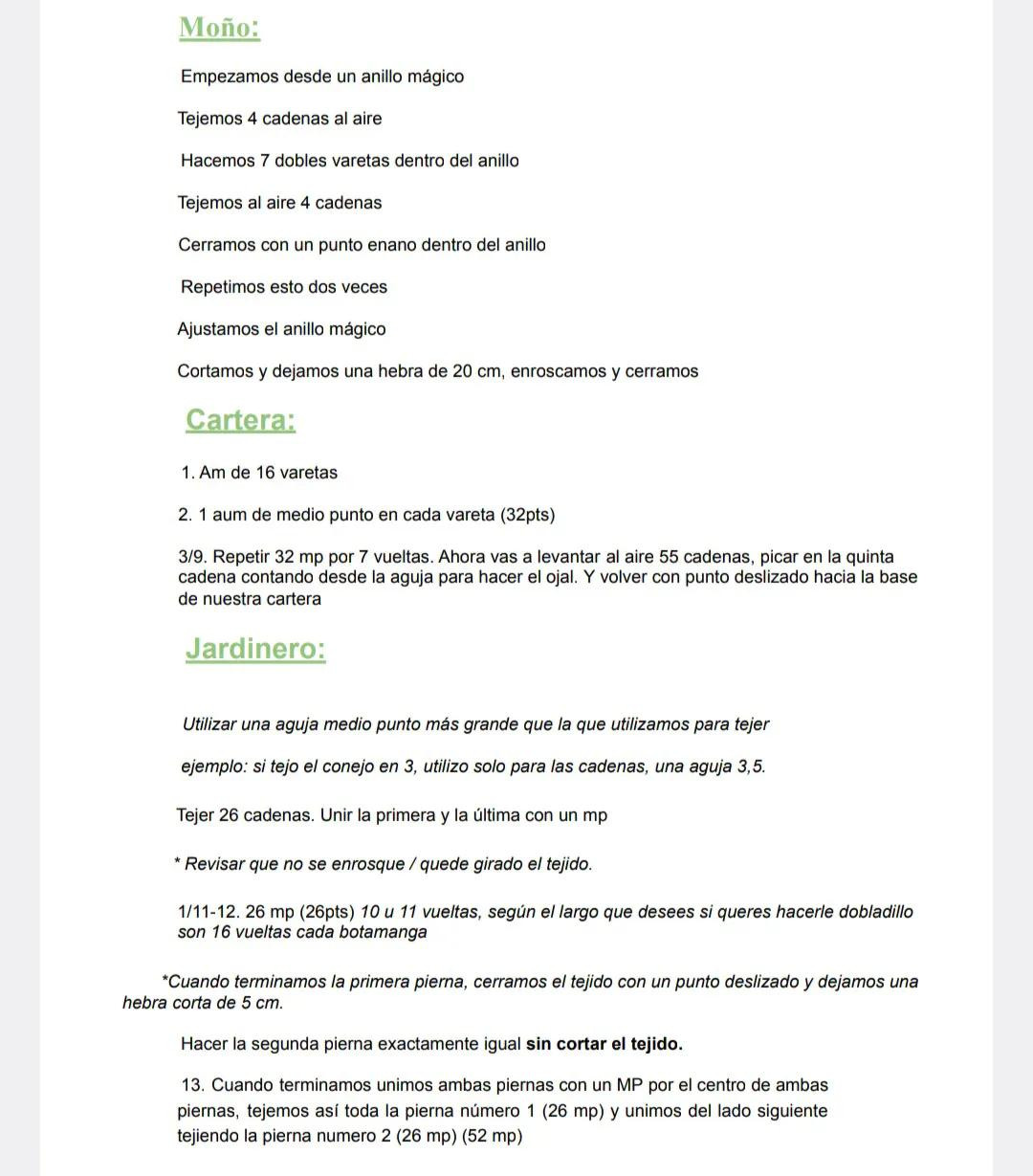 Tutorial crochet amigurumi Conejo con Jardinero