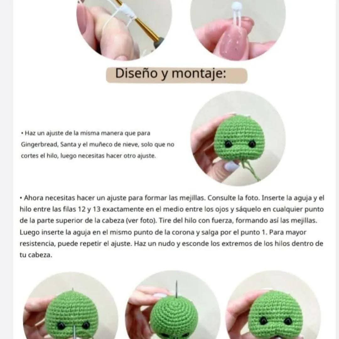 Tutorial crochet amigurumi Grinch Navidad
