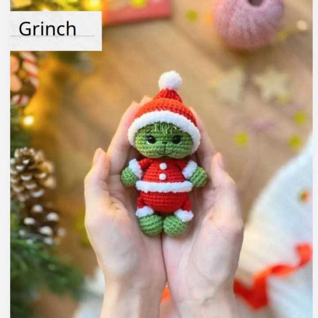 Tutorial crochet amigurumi Grinch Navidad