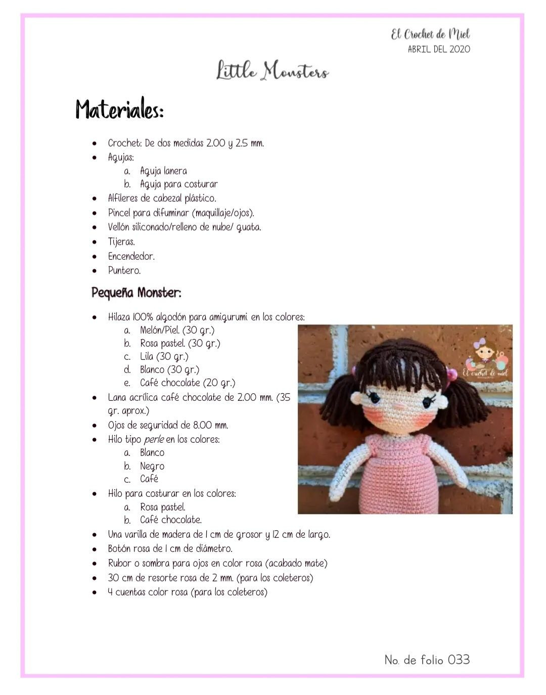 Tutorial Crochet Amigurumi Little Monsters: Búp bê và quái vật nhỏ dễ thương