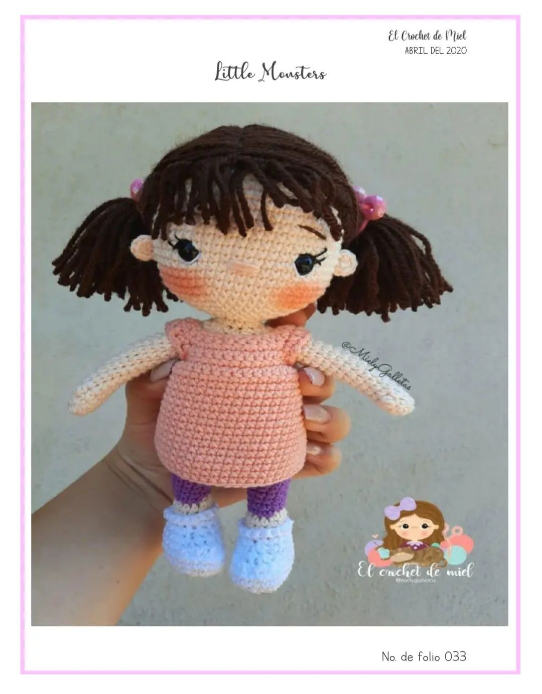 Tutorial Crochet Amigurumi Little Monsters: Búp bê và quái vật nhỏ dễ thương