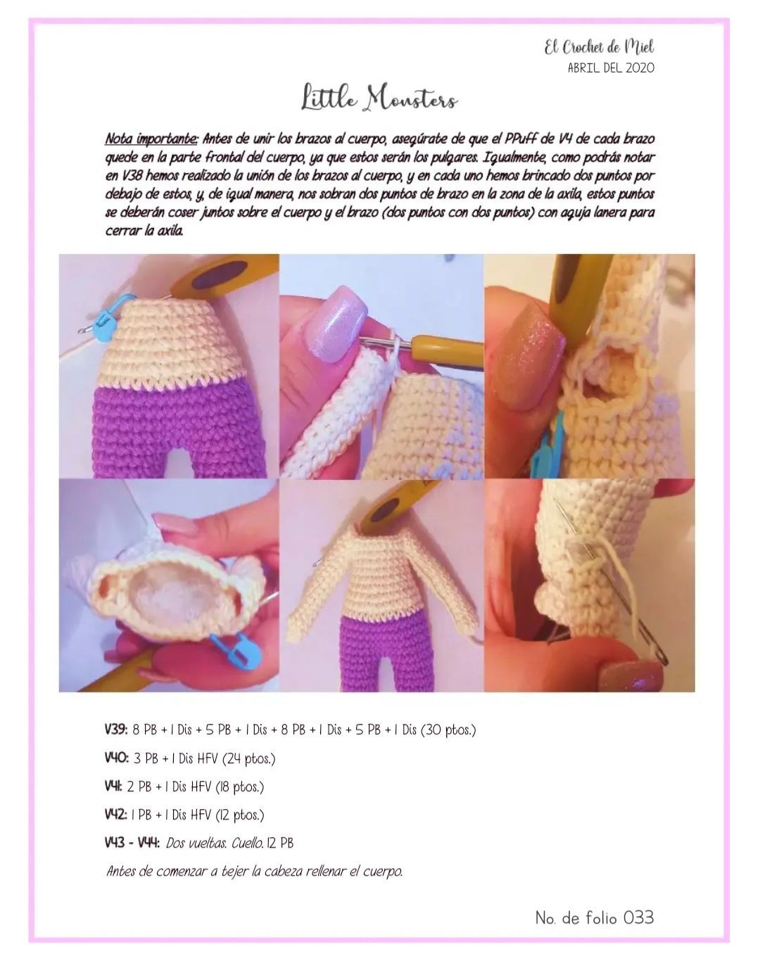 Tutorial Crochet Amigurumi Little Monsters: Búp bê và quái vật nhỏ dễ thương