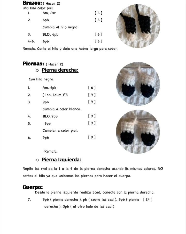 Tutorial crochet amigurumi monja negra paso a paso