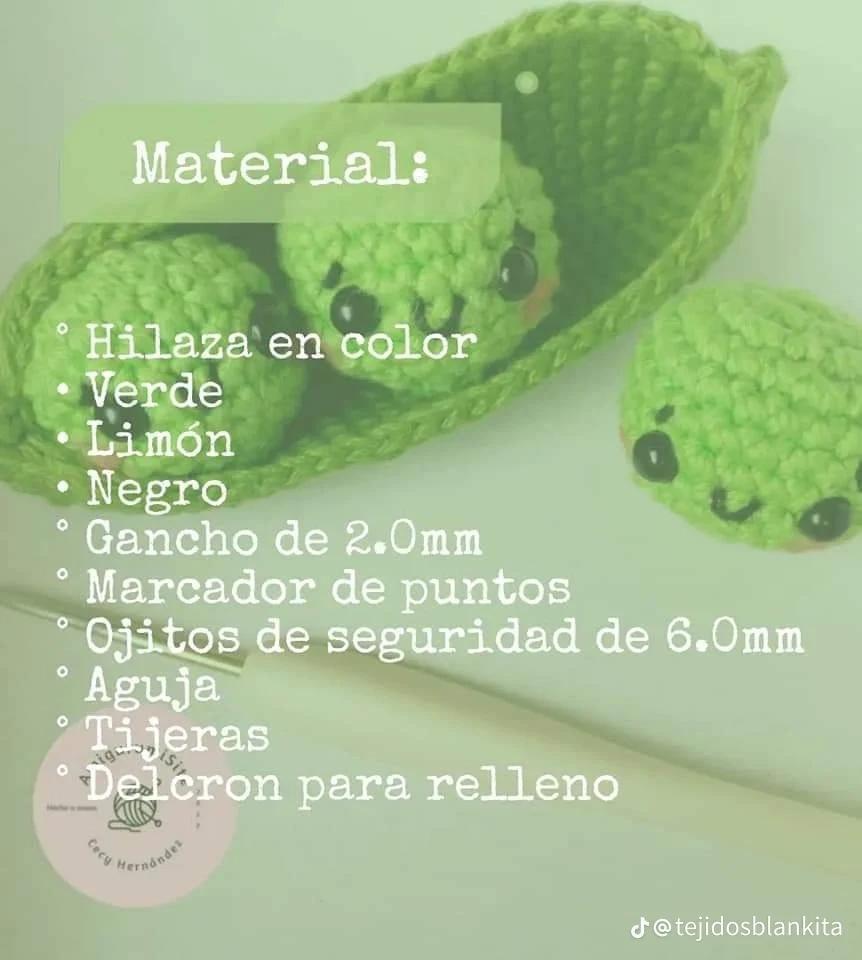 Tutorial Crochet Amigurumi Peas in a Pod Pattern