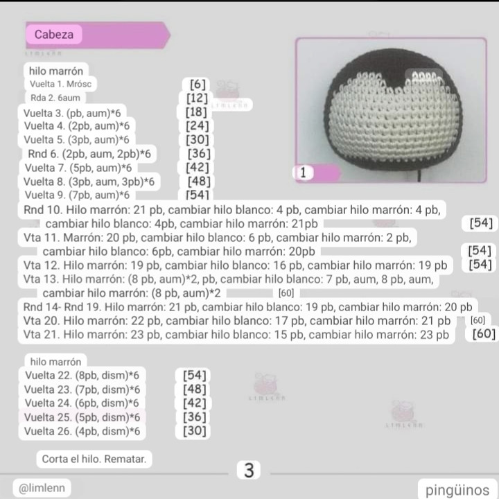 Tutorial Crochet Amigurumi Penguin Doll Pattern