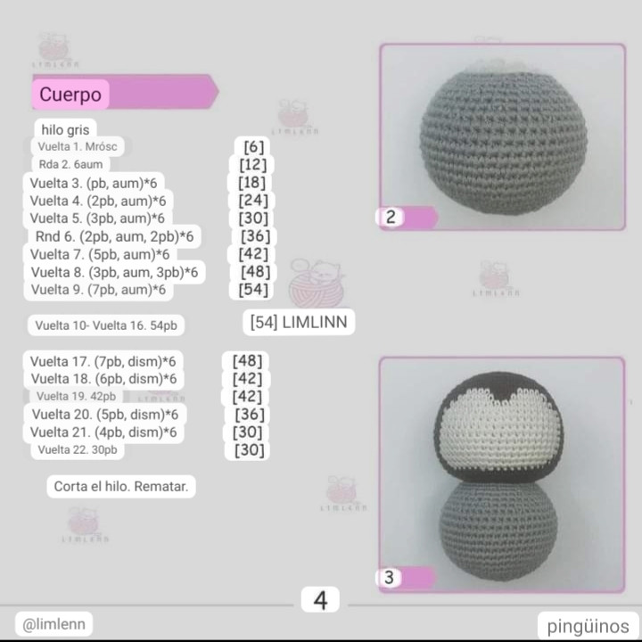 Tutorial Crochet Amigurumi Penguin Doll Pattern