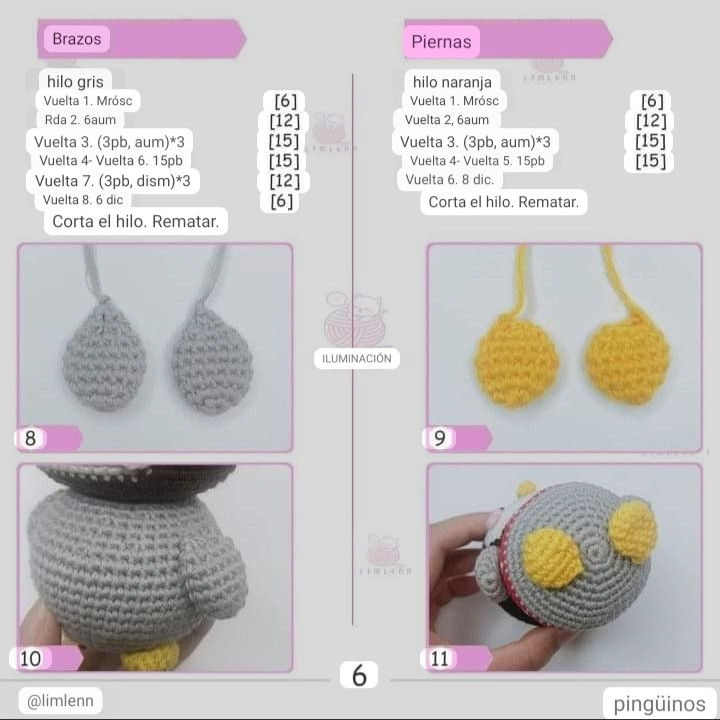 Tutorial Crochet Amigurumi Penguin Doll Pattern