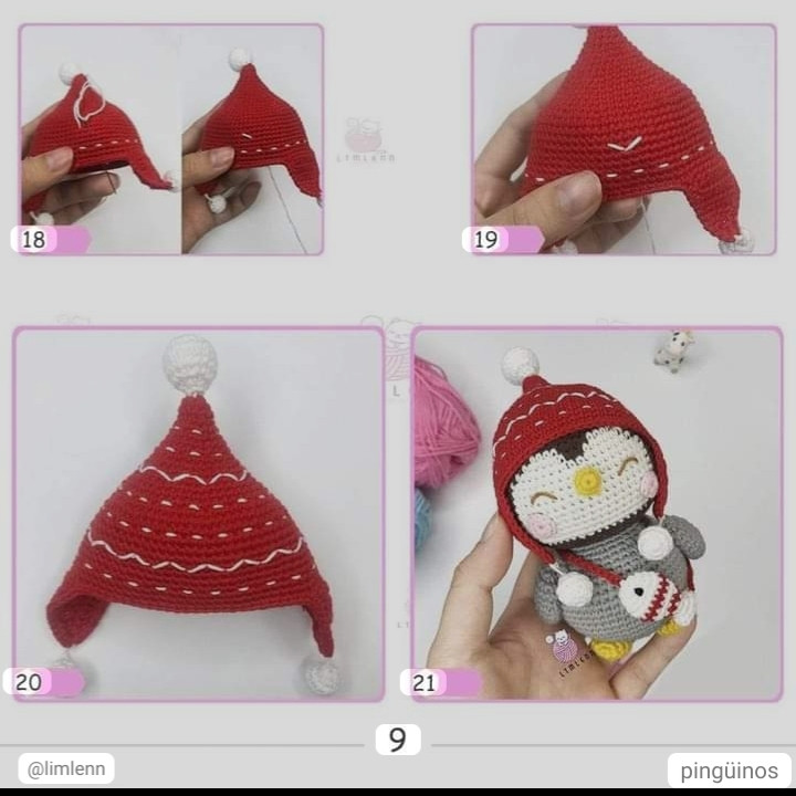 Tutorial Crochet Amigurumi Penguin Doll Pattern